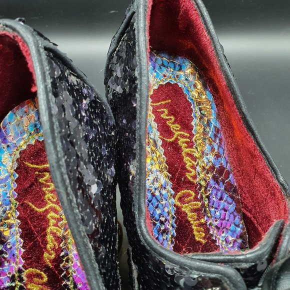 Irregular Choice Disco Bunny shoes - Black Sequin - Picture 5 of 12